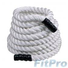 Канат тренировочный PERFORM BETTER Training Ropes White (15м, 12 кг, 38 мм)  в магазине FitPro
